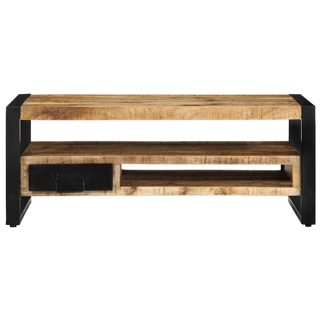 VidaXL Coffee Table 90x50x36 cm Solid Rough Mango Wood Home by vidaXL