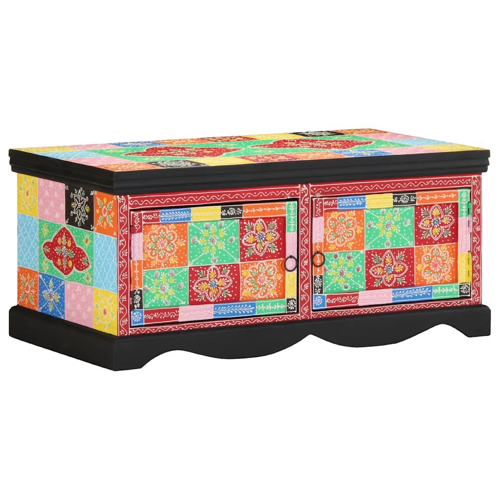 vidaXL Coffee Table 90x50x40 cm Multicolour Solid Mango Wood Durable Living Room by vidaXL