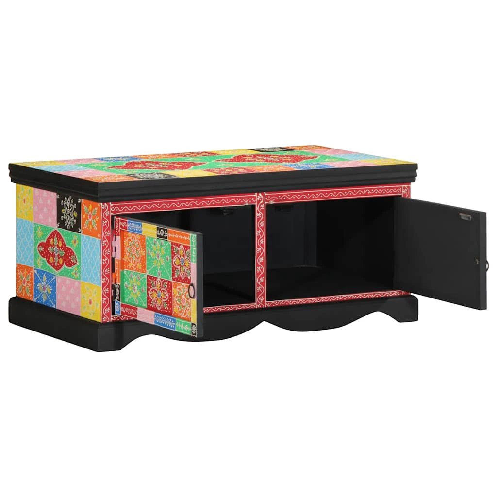 vidaXL Coffee Table 90x50x40 cm Multicolour Solid Mango Wood Durable Living Room by vidaXL