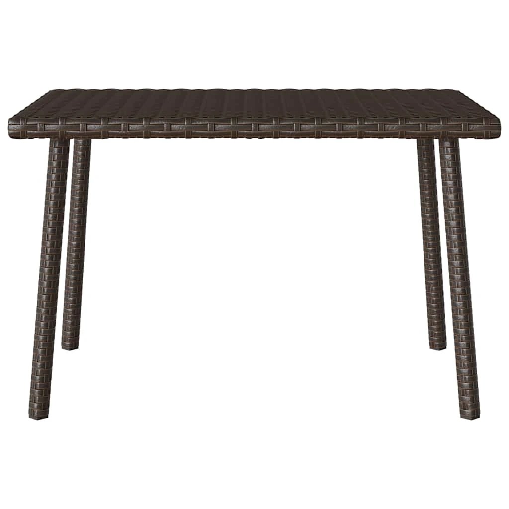 vidaXL vidaXL Garden Coffee Table Rectangular 60x40x37 cm Poly Rattan Weatherproof Outdoor Use - Garden Table