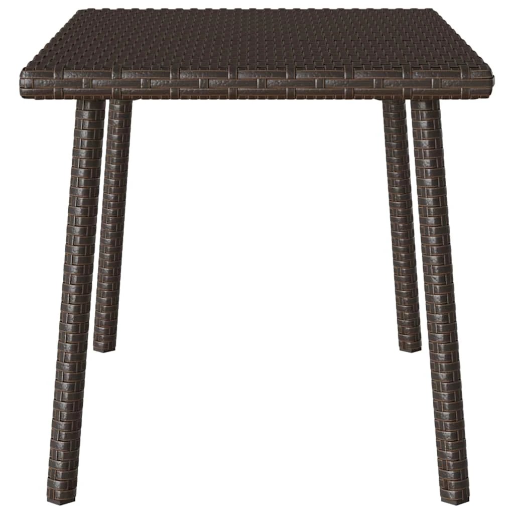 vidaXL vidaXL Garden Coffee Table Rectangular 60x40x37 cm Poly Rattan Weatherproof Outdoor Use - Garden Table