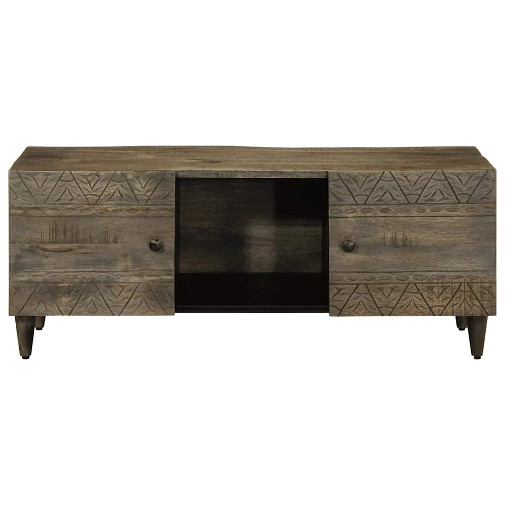 vidaXL VidaXL Coffee Table 100x54x40 Cm Solid Mango Wood Rustic Finish For Living Room Decor - Coffee Table