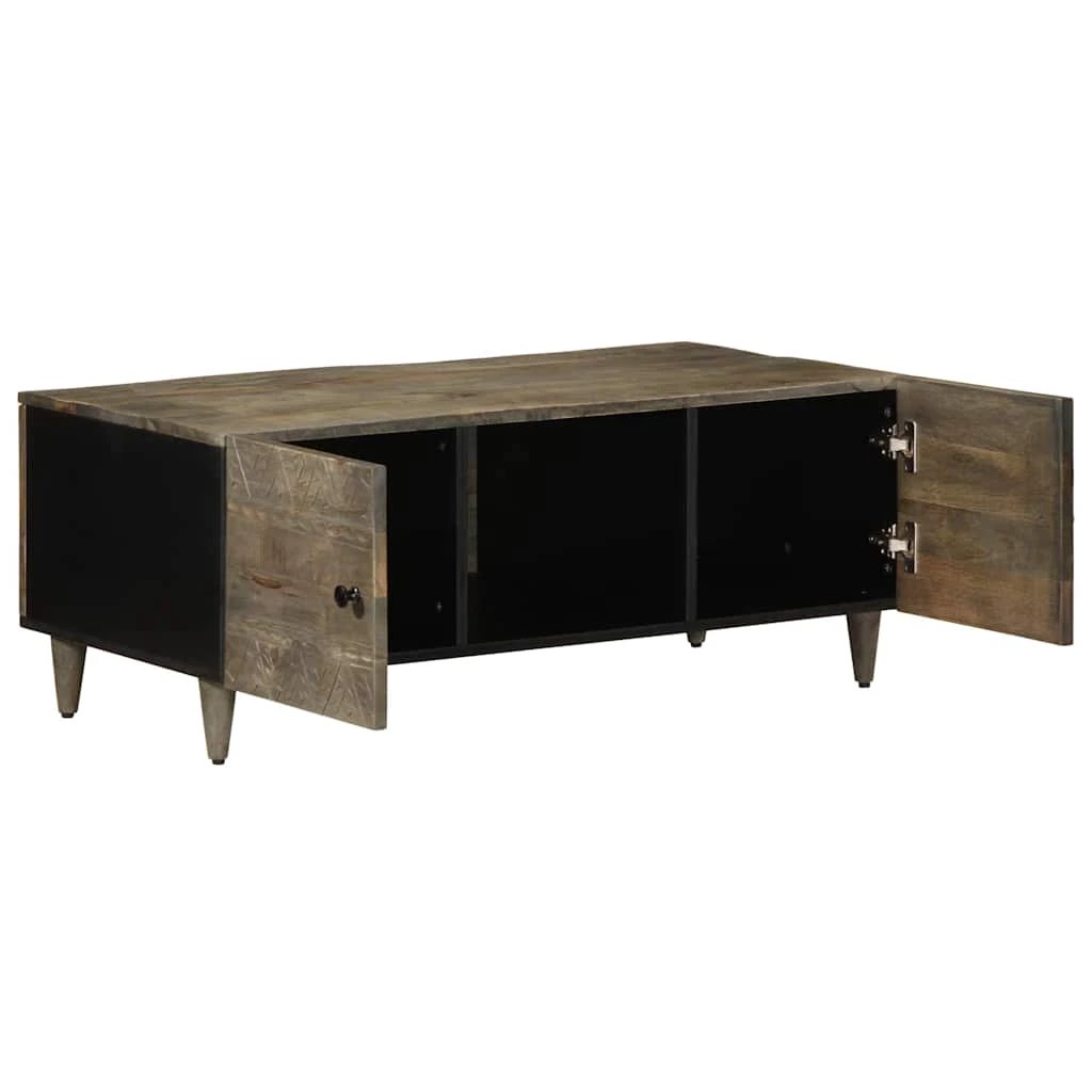 VidaXL Coffee Table 100x54x40 Cm Solid Mango Wood Rustic Finish For Living Room Decor by vidaXL