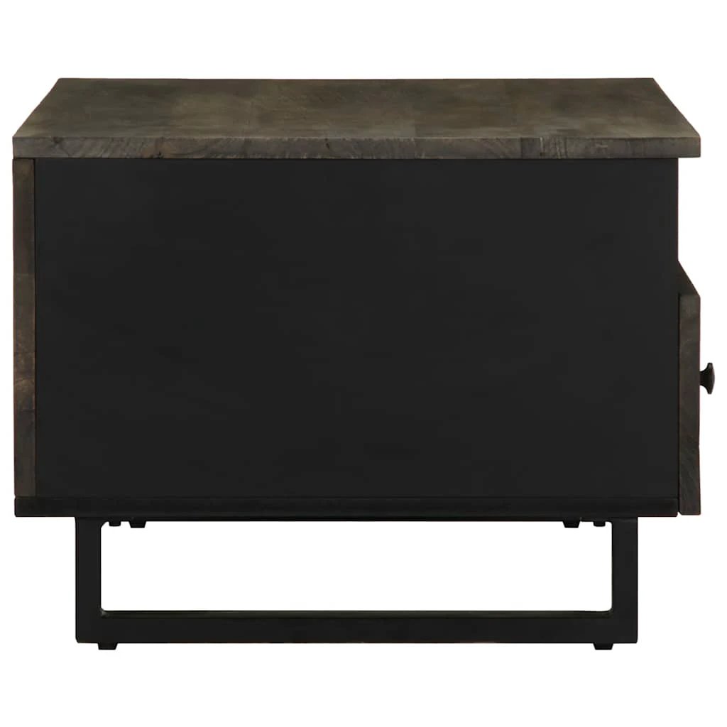 VidaXL Coffee Table 80x54x40 cm Solid Mango Wood Black Finish For Living Room Decor by vidaXL