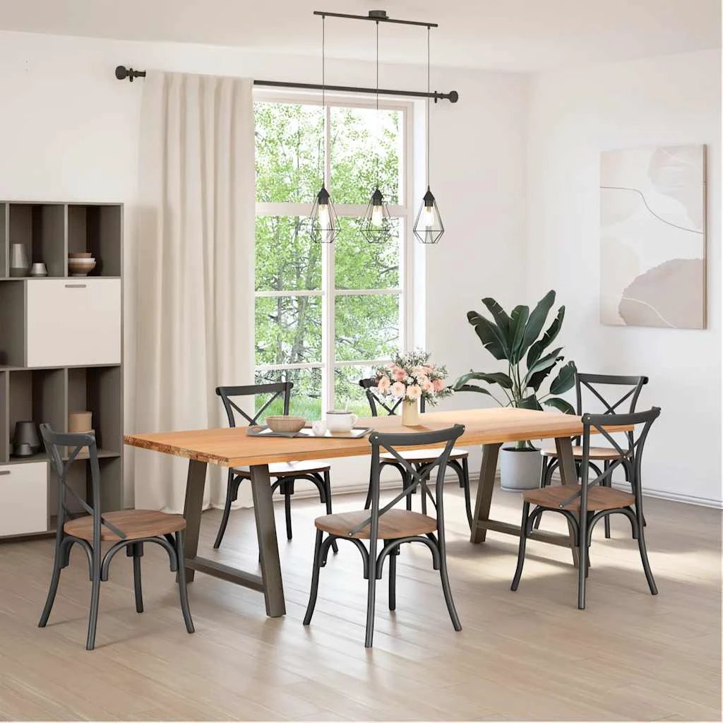 VidaXL Coffee Table Legs A Shaped 90 By 72 To 73 Cm Powder Coated Steel For DIY Tables by vidaXL
