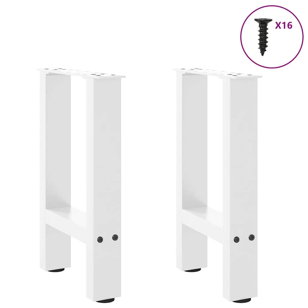 VidaXL Coffee Table Legs 28x42-43 cm Powder Coated Steel Set Of 2 For DIY Projects by vidaXL