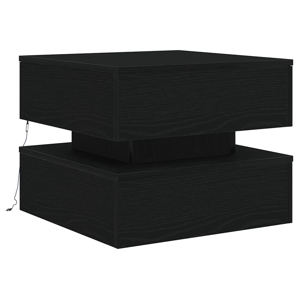 vidaXL VidaXL Coffee Table 50x50x40 cm With LED Lights For Modern Living Rooms And Homes - Coffee Table