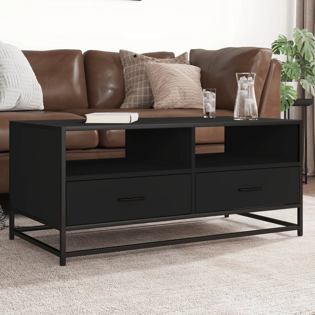 vidaXL VidaXL Coffee Table 100x50x45 CM Wood And Metal Home - Coffee Table