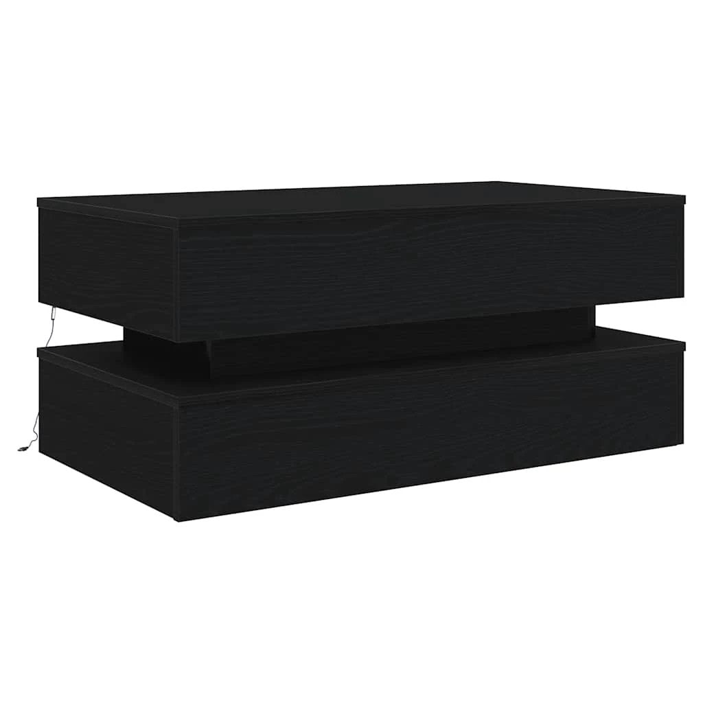 vidaXL VidaXL Coffee Table 90x50x40 Cm LED Lights For Modern Living Rooms And Home Offices - Coffee Table