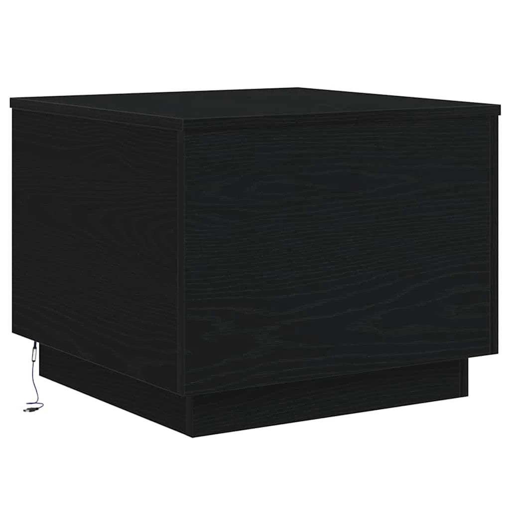 vidaXL Coffee Table 50x50x40 cm LED Lights for Modern Living Room Decor Ambience by vidaXL