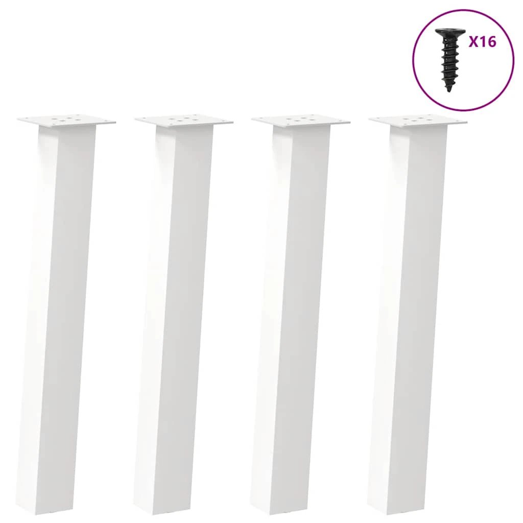 VidaXL Coffee Table Legs 42 Cm Powder Coated Steel Durable For DIY Furniture Easy Assembly by vidaXL