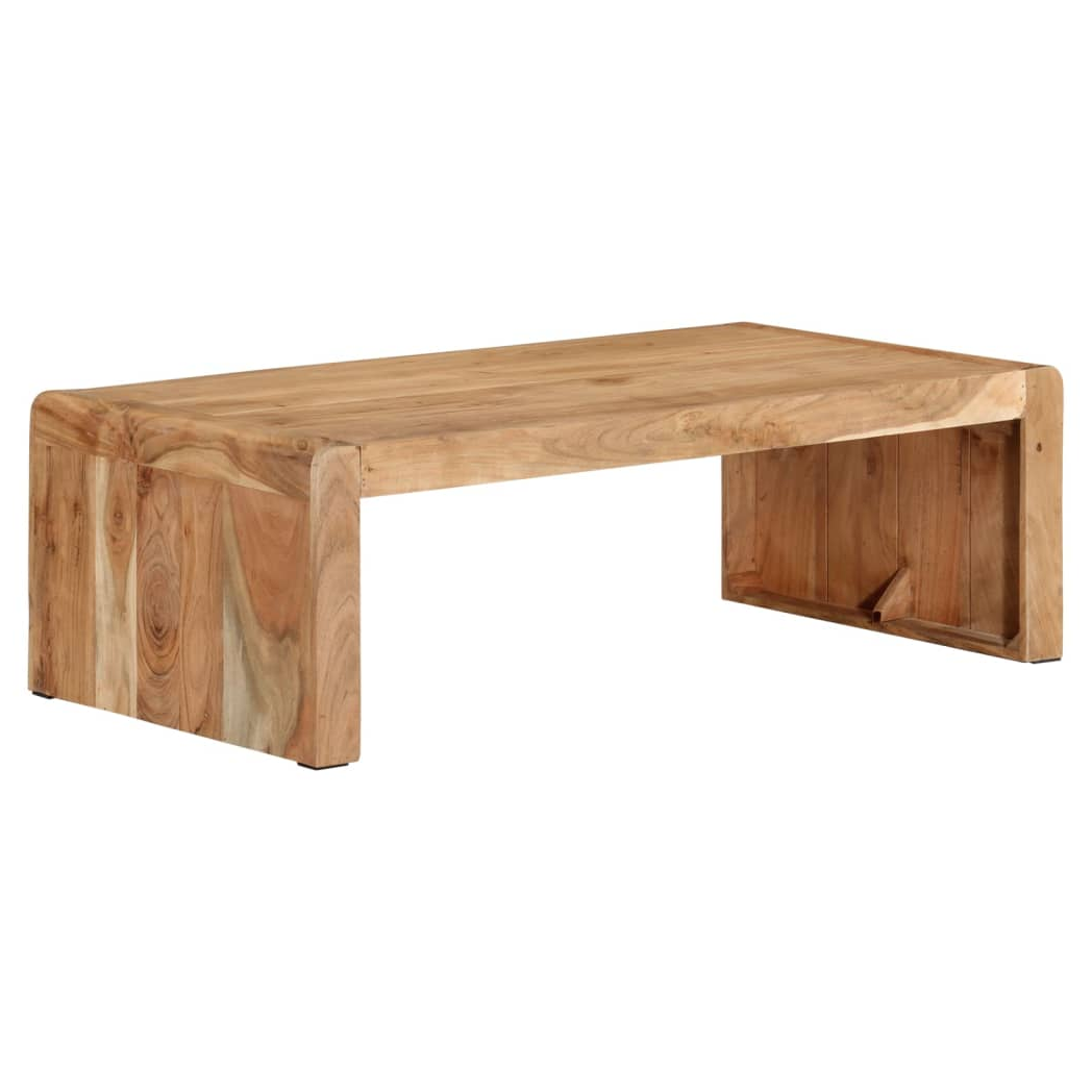 vidaXL Coffee Table 110x55x35 cm Solid Acacia Wood Durable Rustic Living Room Table by vidaXL