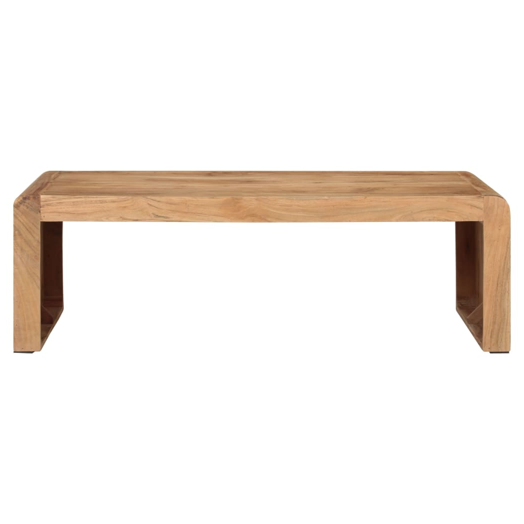 vidaXL Coffee Table 110x55x35 cm Solid Acacia Wood Durable Rustic Living Room Table by vidaXL