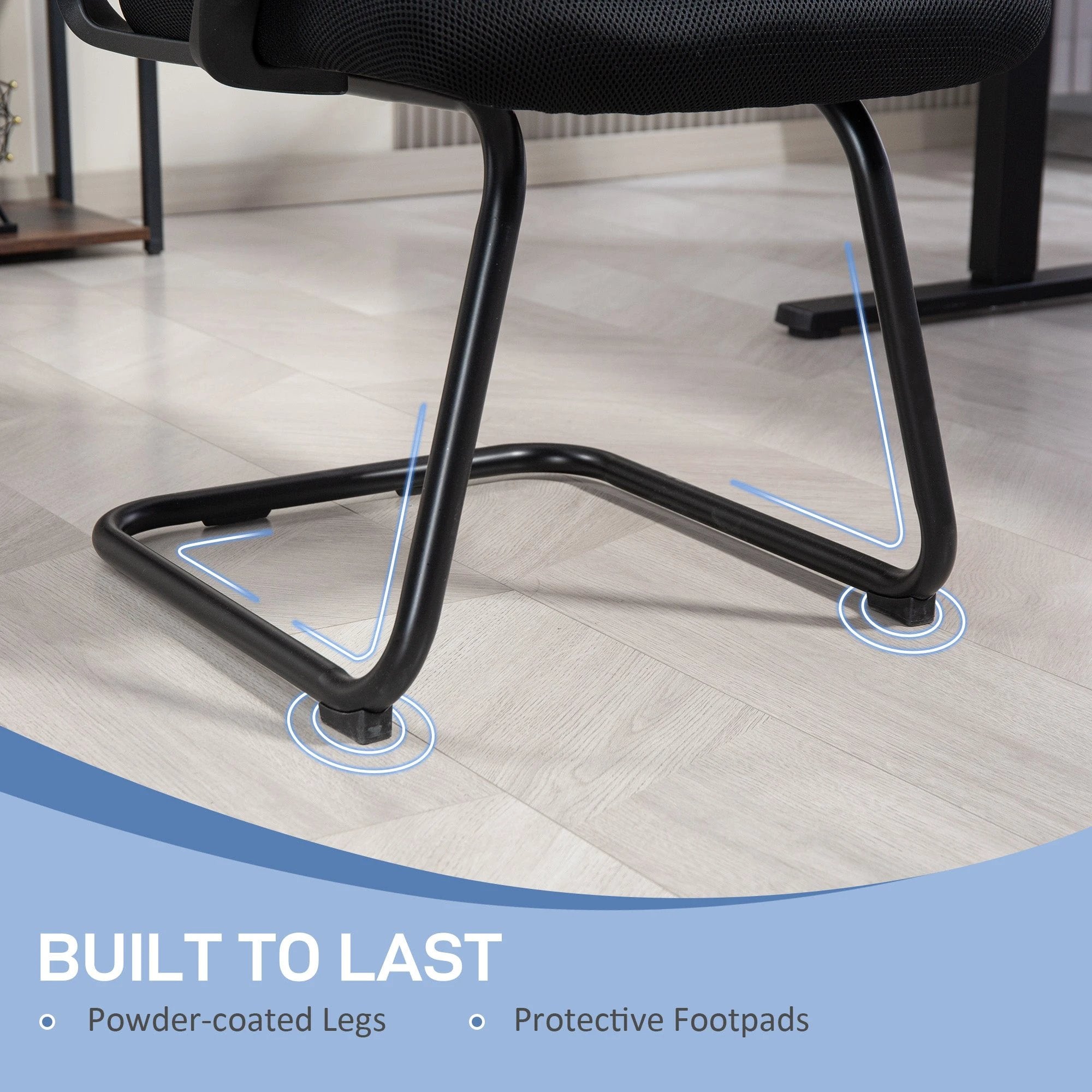 HOMCOM Meeting Chair Standard Ergonomic Support For Office by HOMCOM