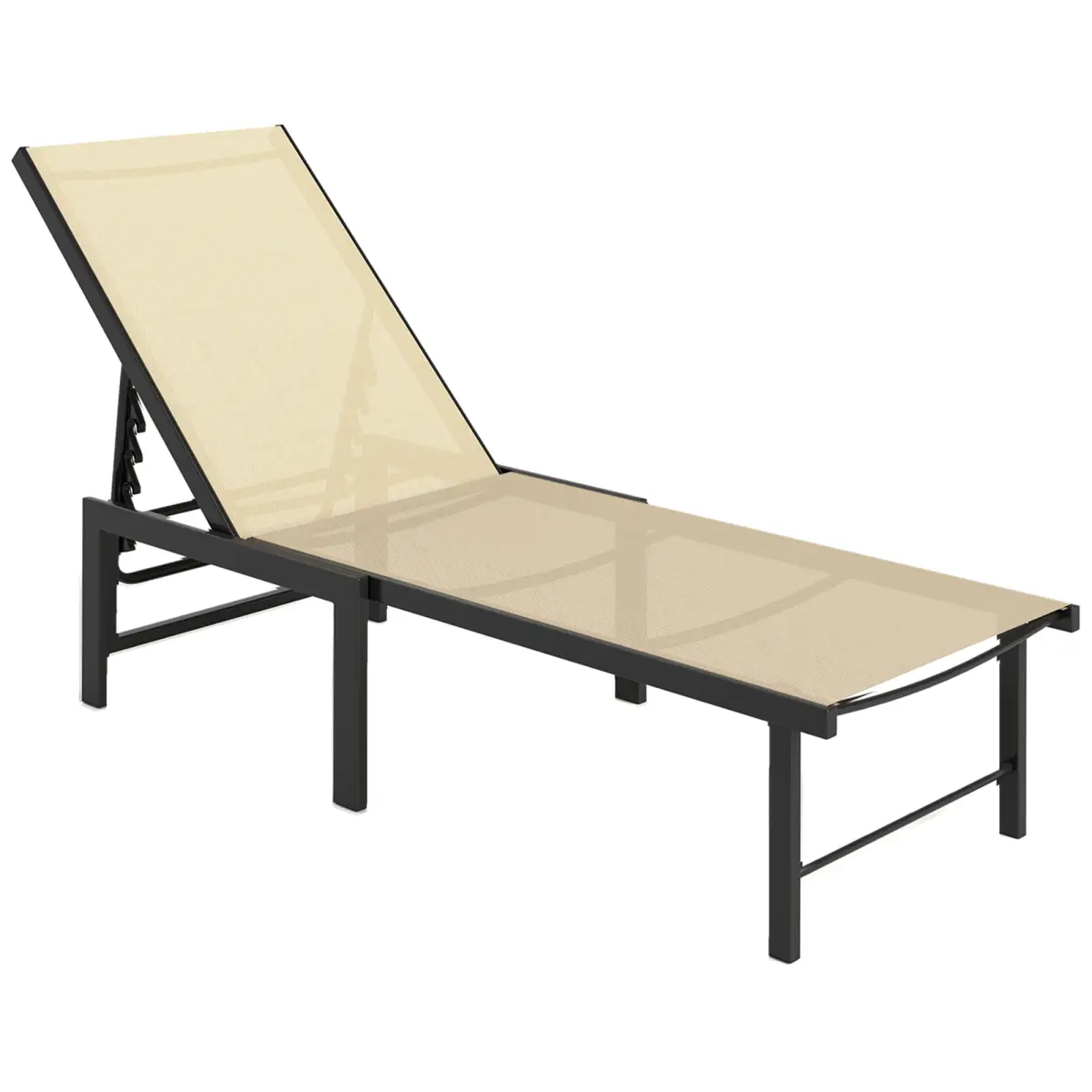 Outsunny Outsunny Sun Lounger, 5-Level Reclining Sunbed - Sun Lounger