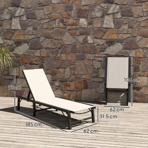 Durable Folding Recliner Chair with Adjustable Recline for Outdoor Relaxation by Outsunny