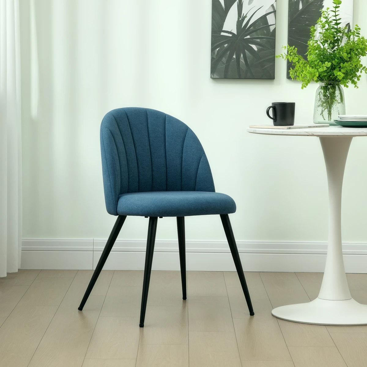HOMCOM Luxurious Velvet Dining Chairs Set - Comfort & Style for Home Décor -