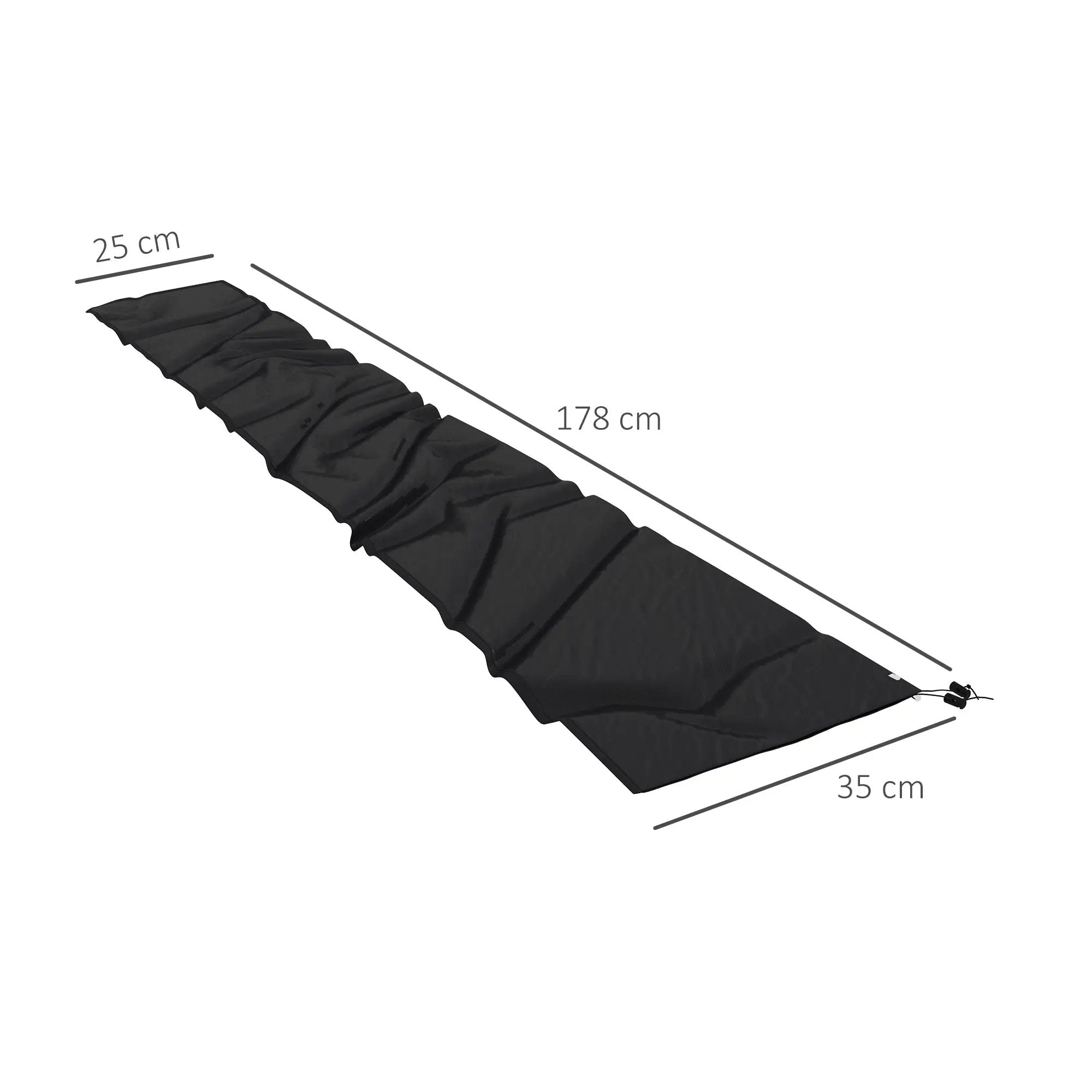 Outsunny Outsunny Parasol Cover, Patio Cantilever Cover, Banana Umbrella Cover, Black - Parasol