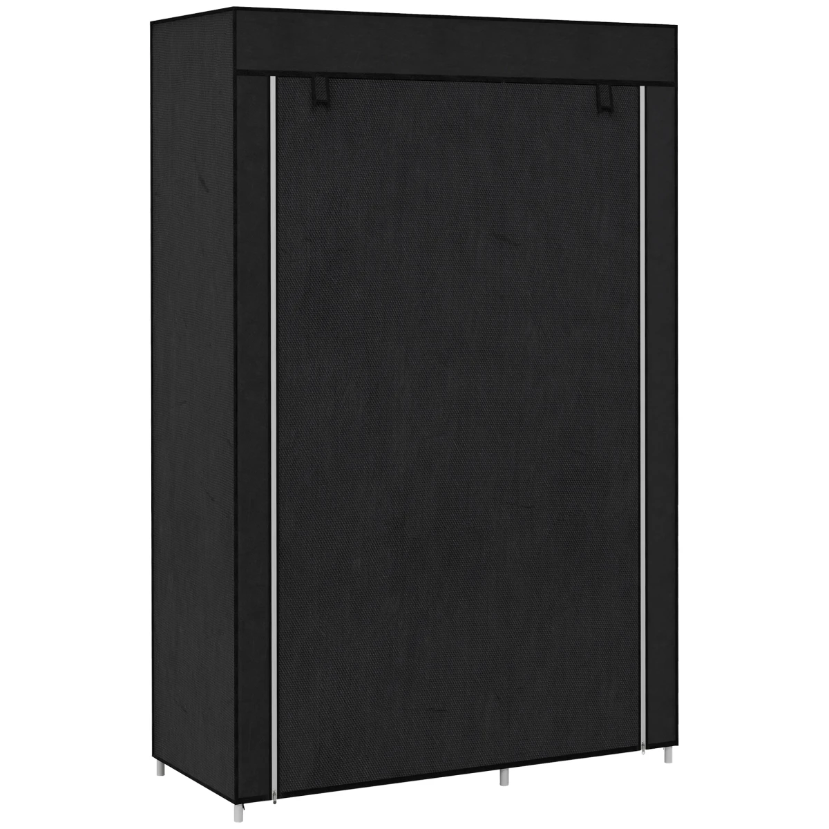 HOMCOM HOMCOM Fabric Wardrobe w/ Shelves Hanging Rail Foldable Closets -