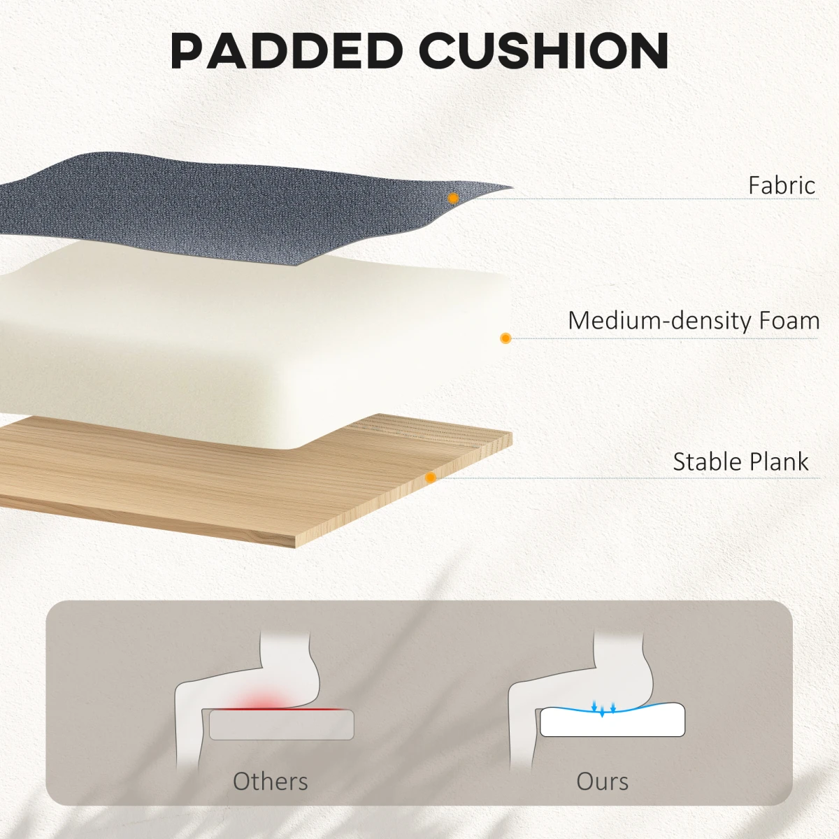 HOMCOM Drafting Chair Adjustable Height Breathable For Office by HOMCOM