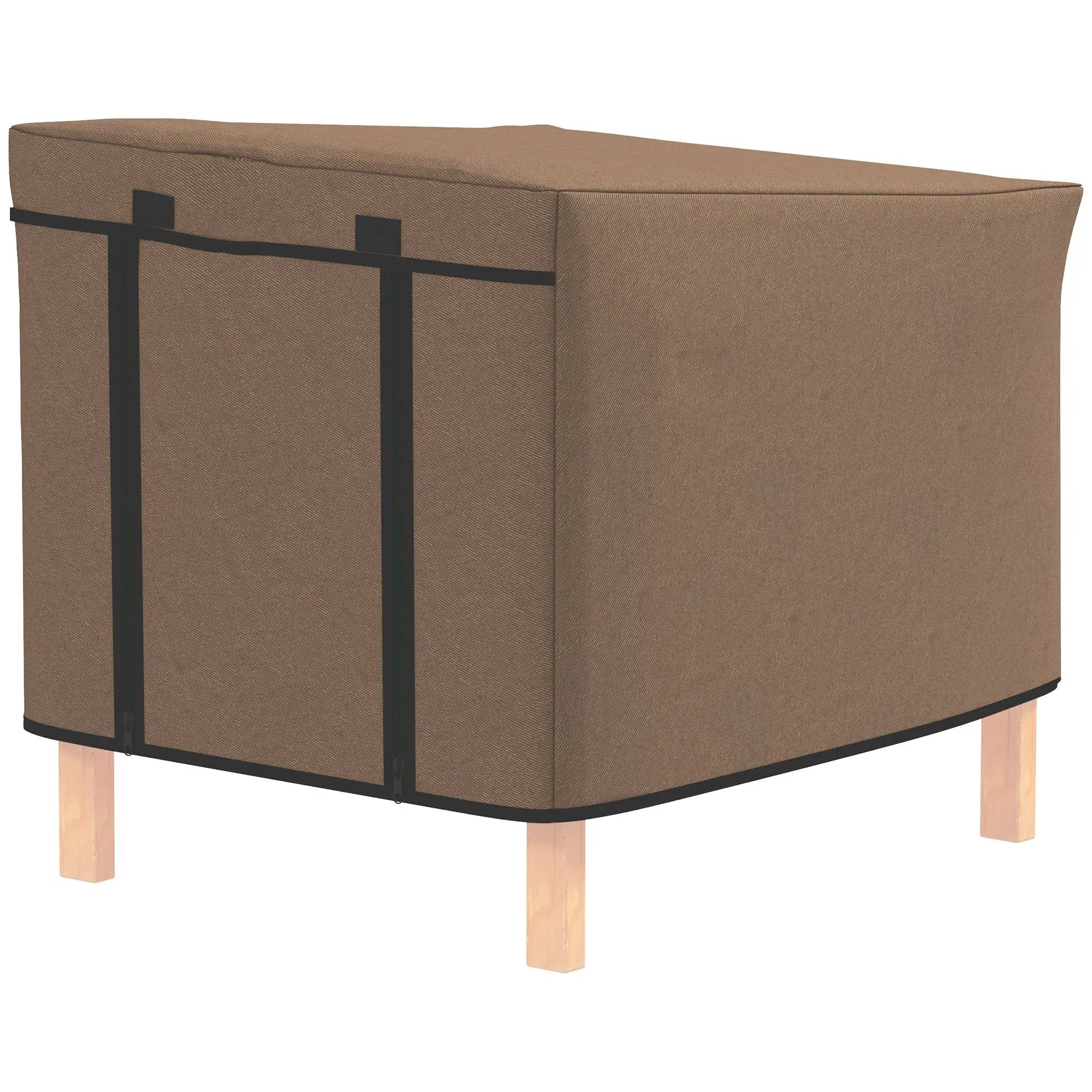 PawHut PawHut Rabbit Hutch Cover, Guinea Pig Hutch Cover for X-D2-0047, Brown - Rabbit Hutch