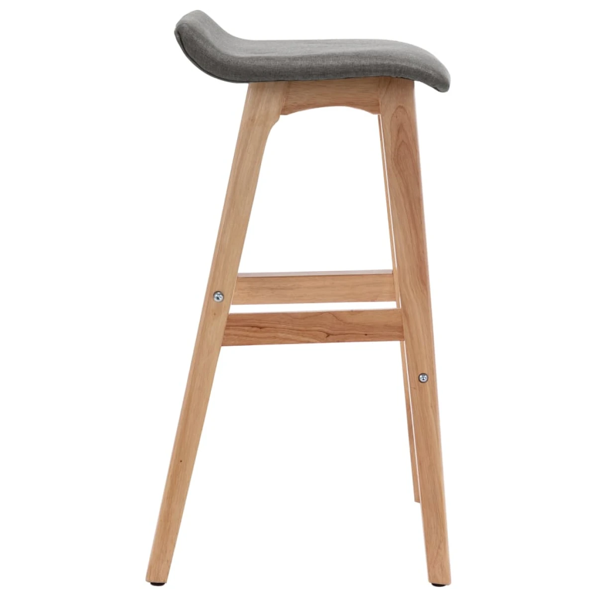 vidaXL vidaXL Bar Stool Dark Grey Fabric -