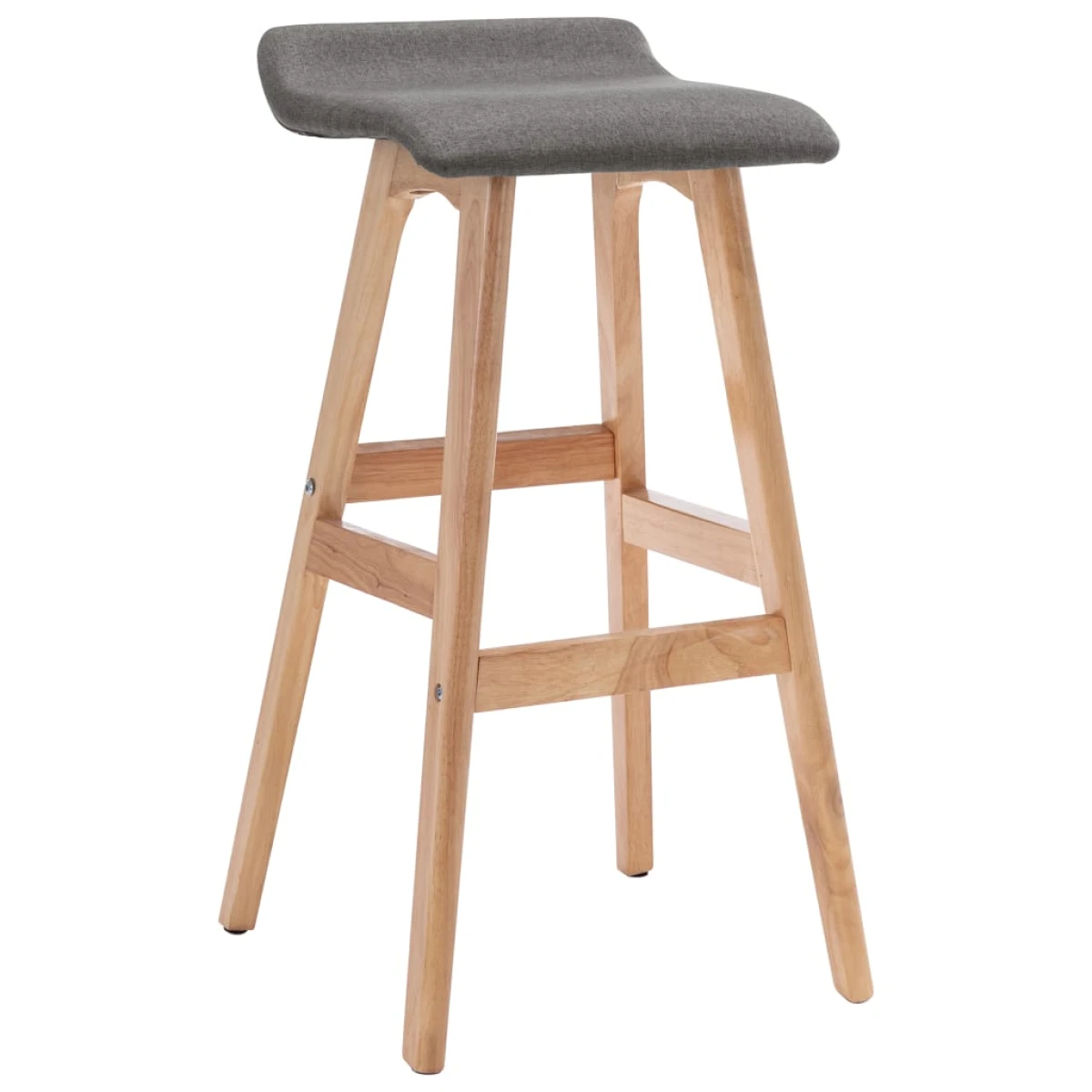 vidaXL vidaXL Bar Stool Dark Grey Fabric -