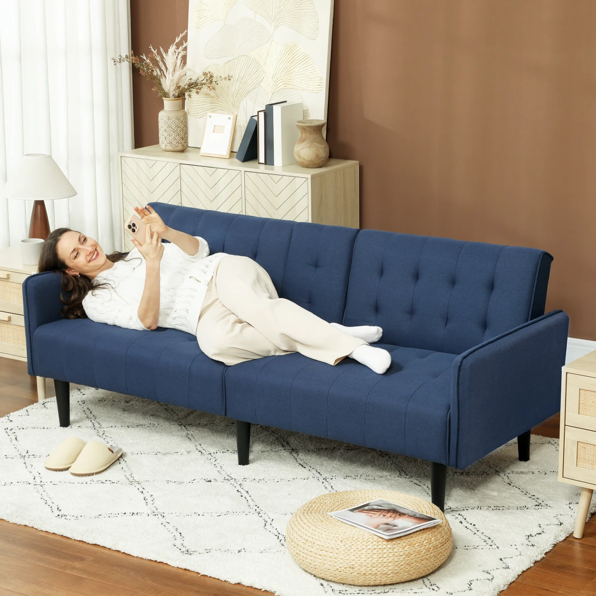 HOMCOM HOMCOM Sofa Bed 3 Seater With Storage Home Theater - Uncategorized Sofa Bed