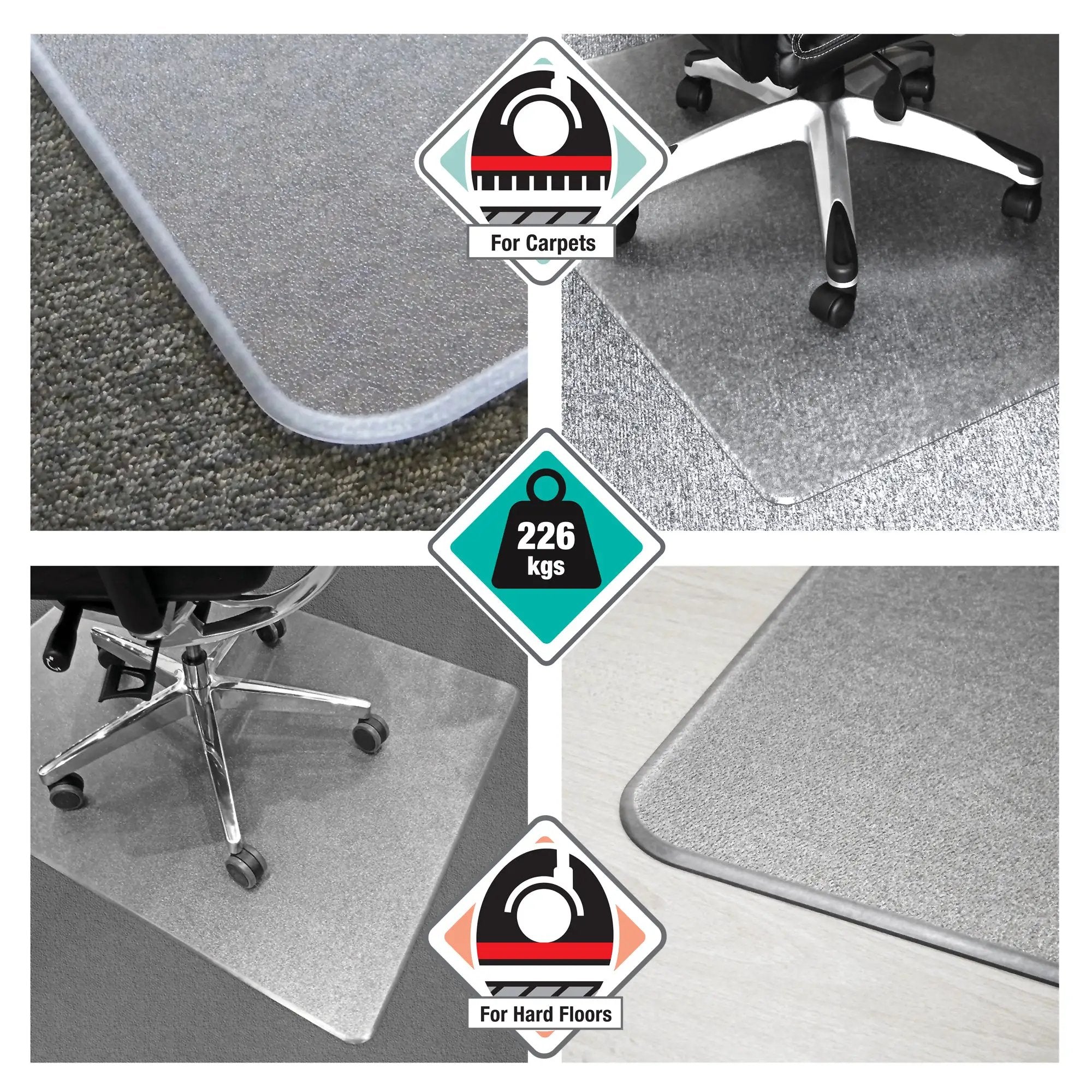 Megamat Pallet:Megamat® Extra Thick Chair Mat for Hard Floors & Carpets - Office Mats