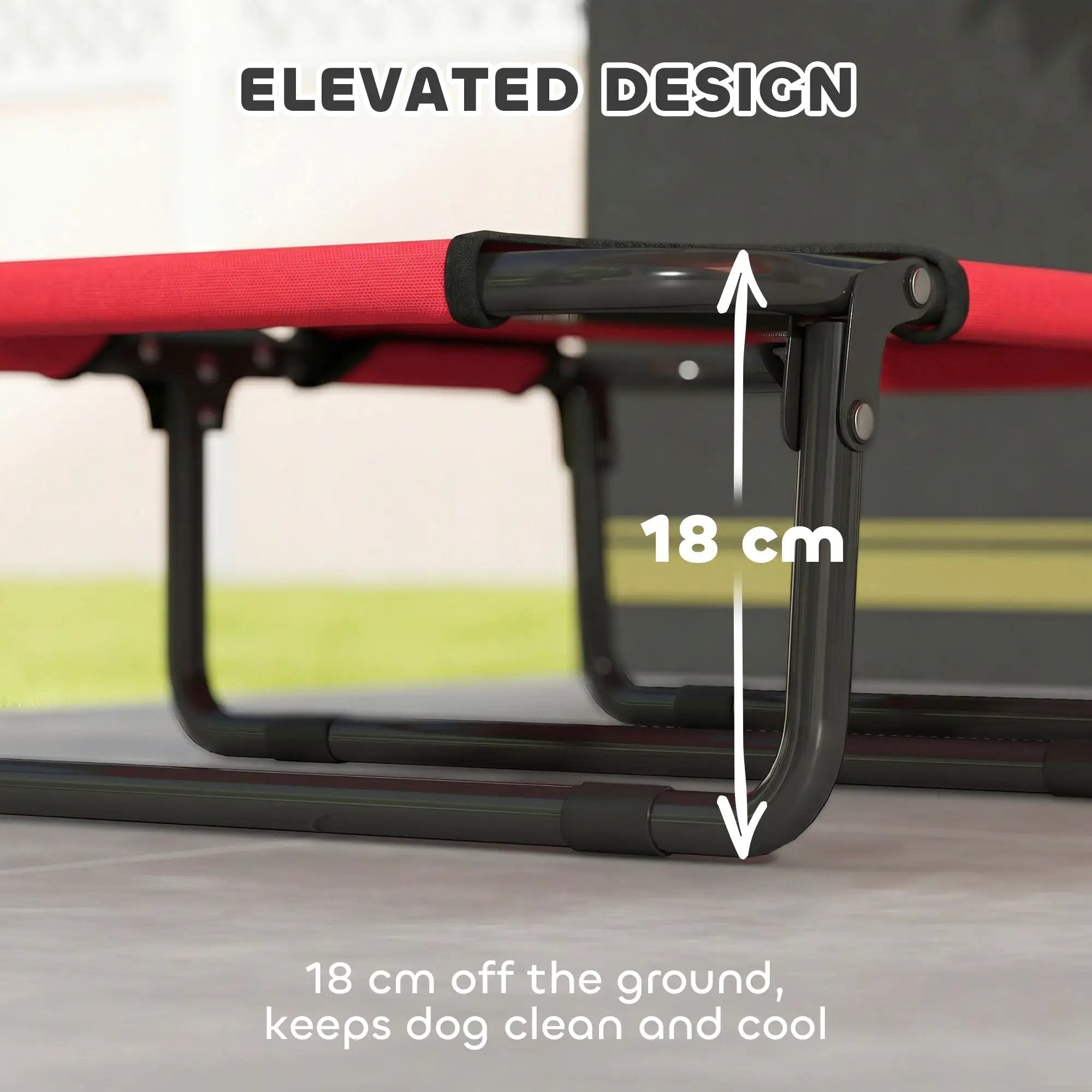 PawHut PawHut Raised Dog Bed with Breathable Mesh for S & M Dogs - Dog Beds