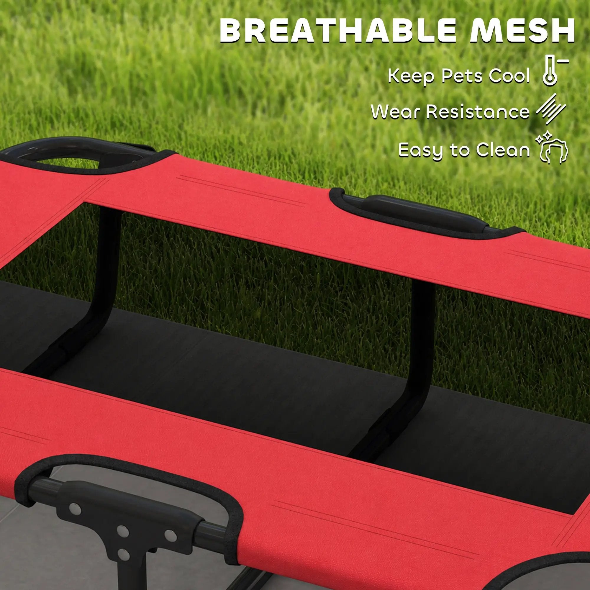 PawHut PawHut Raised Dog Bed with Breathable Mesh for S & M Dogs - Dog Beds