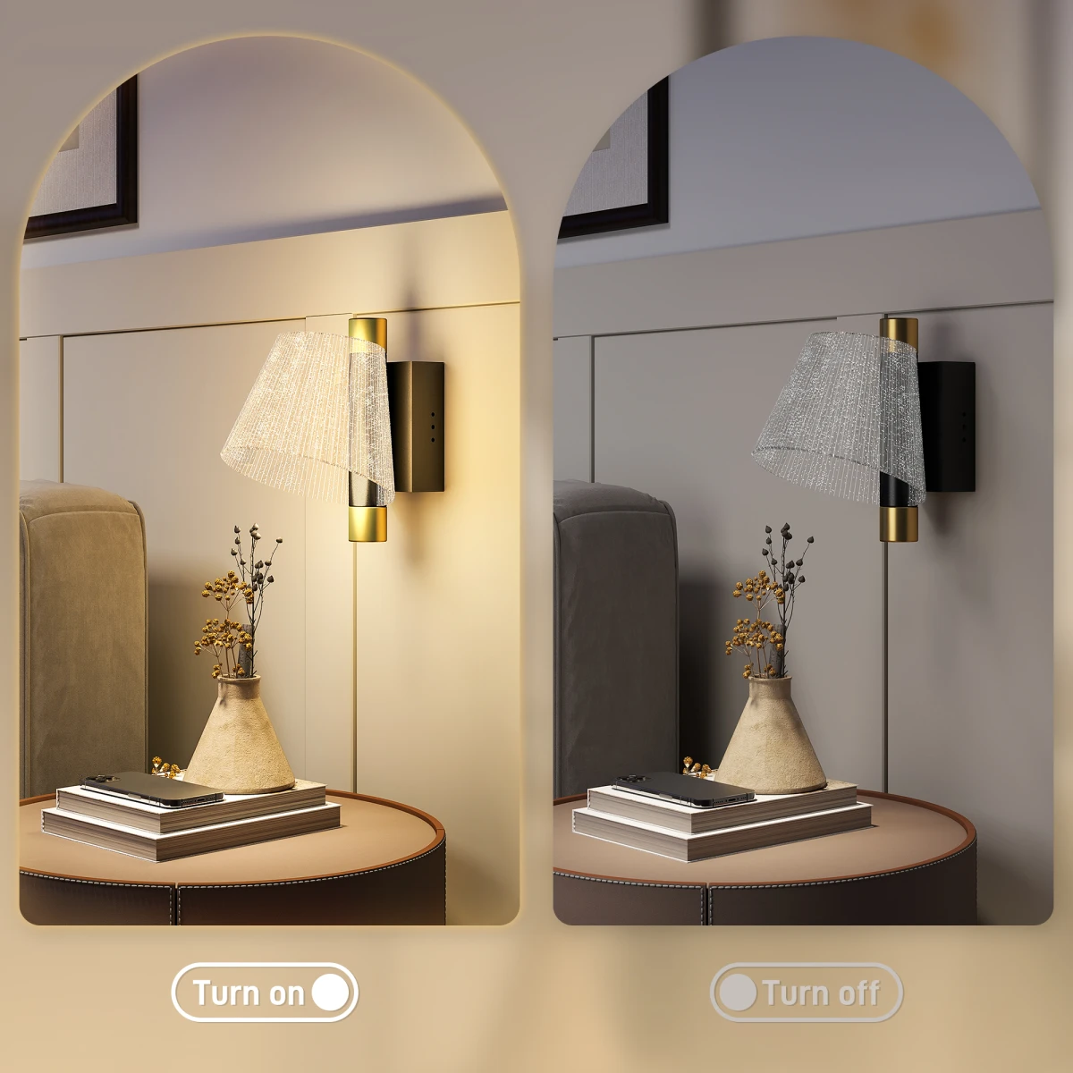 HOMCOM Wall Lamp Duo Starry Light 3Color Homes by HOMCOM