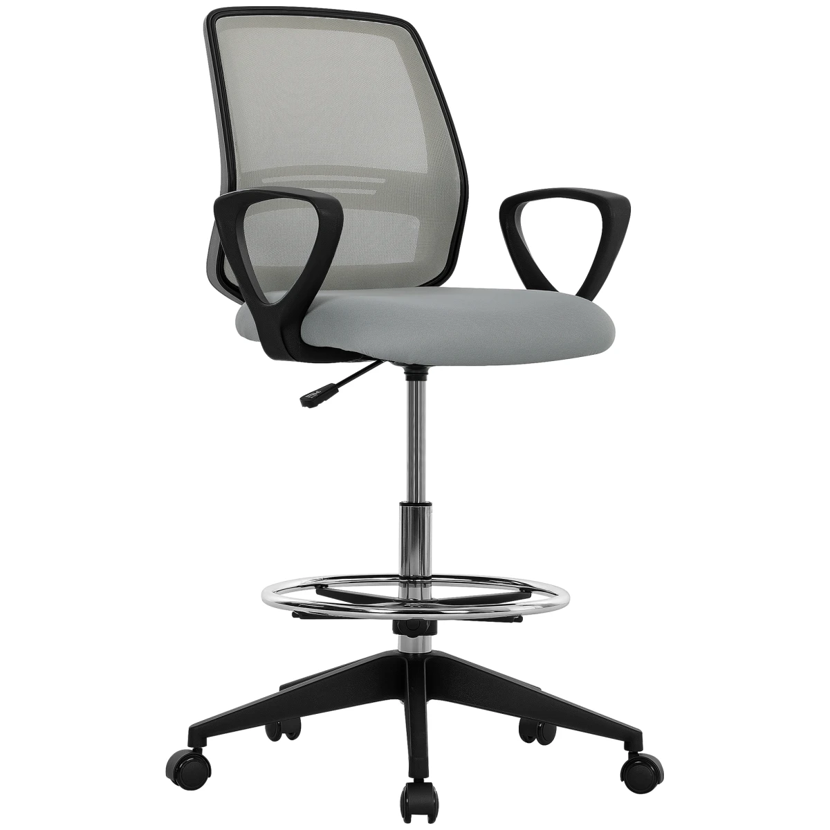 Vinsetto Draughtsman Chair Tall Office Adjustable Drafting by Vinsetto