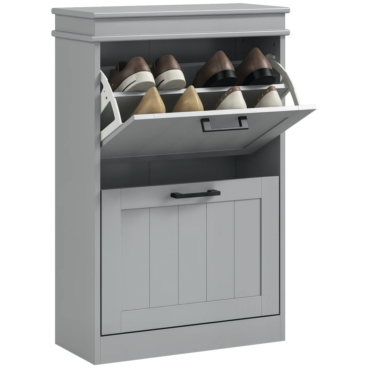 HOMCOM HOMCOM Slim Shoe Cabinet 10 Pairs Flip Drawers - Shoe Storage