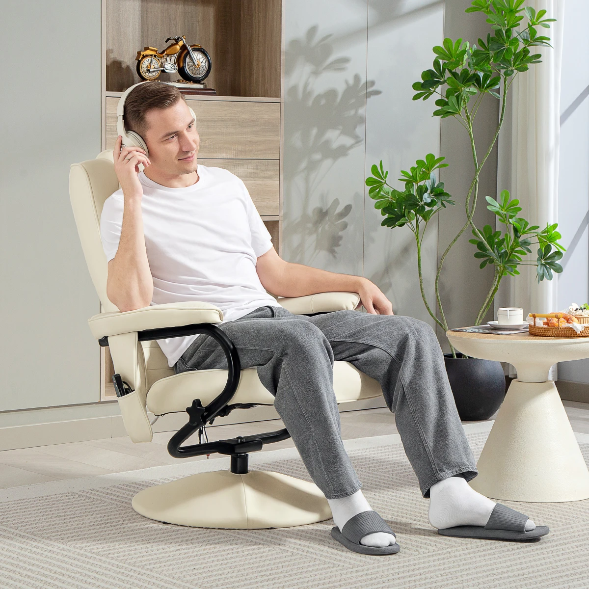 HOMCOM Massage Recliner Chair 10 Point Vibration Home Use by HOMCOM