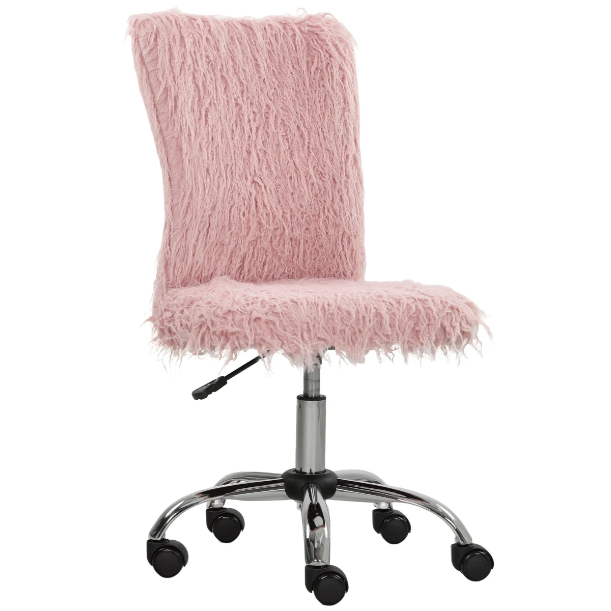 HOMCOM HOMCOM Armless Makeup Vanity Chair 360Swivel Home - Office Chair