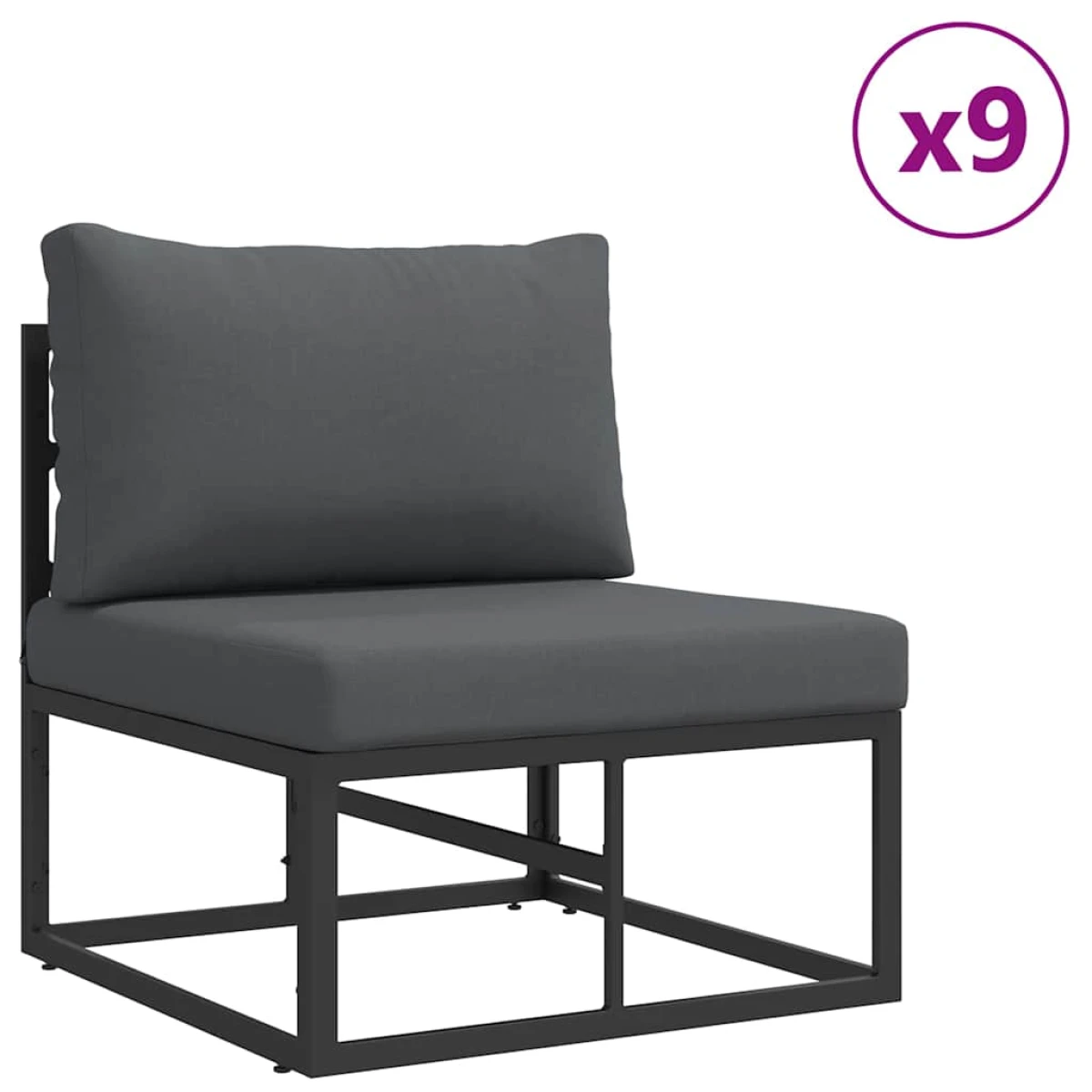 vidaXL Sofa Set 13pc Modular Cushions Patio by vidaXL