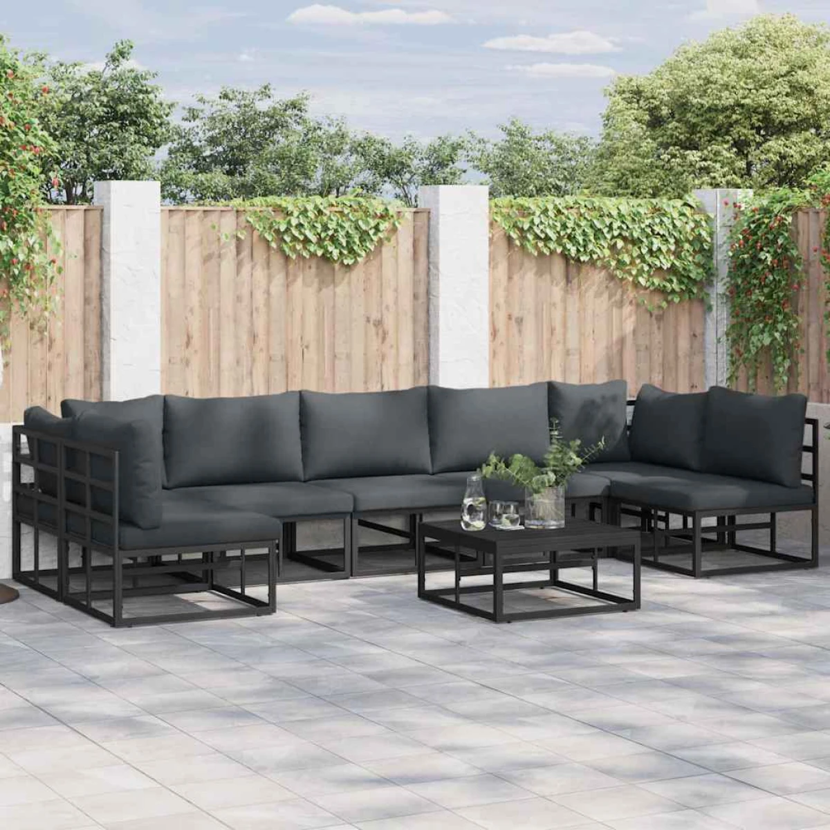 vidaXL VidaXL Sofa Set 7Pc Weatherproof Outdoor - Garden Sofa Sets
