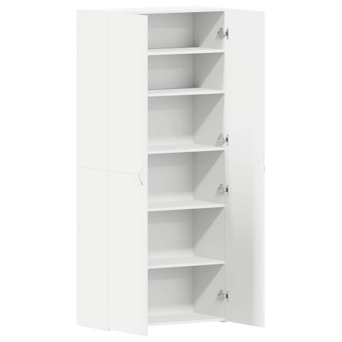 VidaXL Shoe Cabinet 80 x 35.5 x 180 cm With Door Engineered Wood Entryway Storage by vidaXL