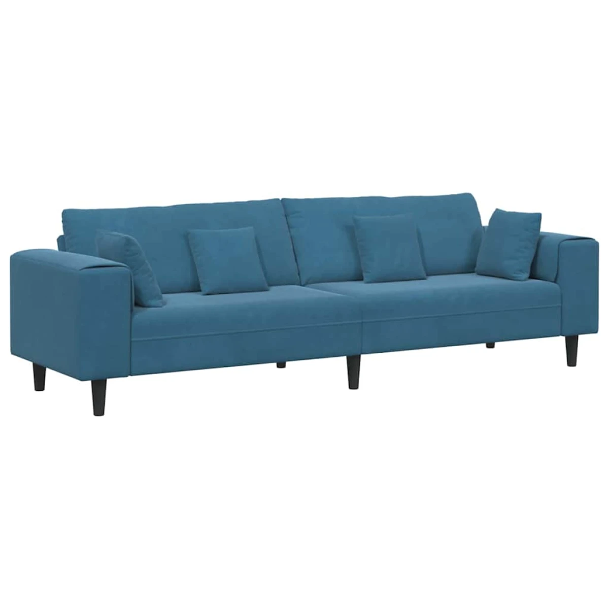 vidaXL VidaXL Velvet Sofa 208 cm With Cushions Soft Plush Upholstery For Living Room And Modern Living Rooms - Sofa