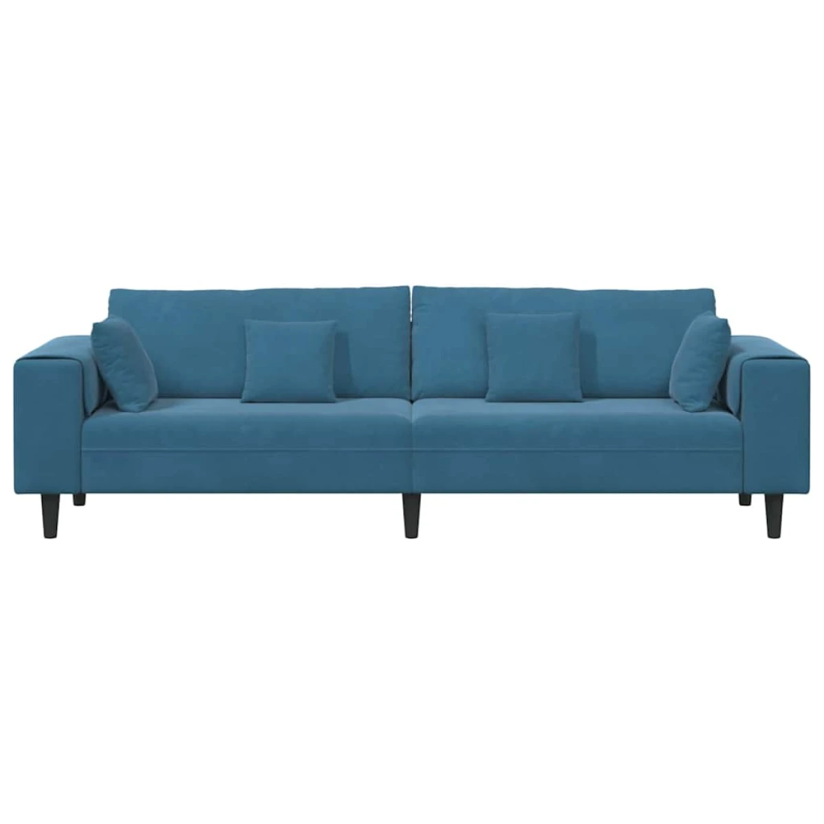 vidaXL VidaXL Velvet Sofa 208 cm With Cushions Soft Plush Upholstery For Living Room And Modern Living Rooms - Sofa