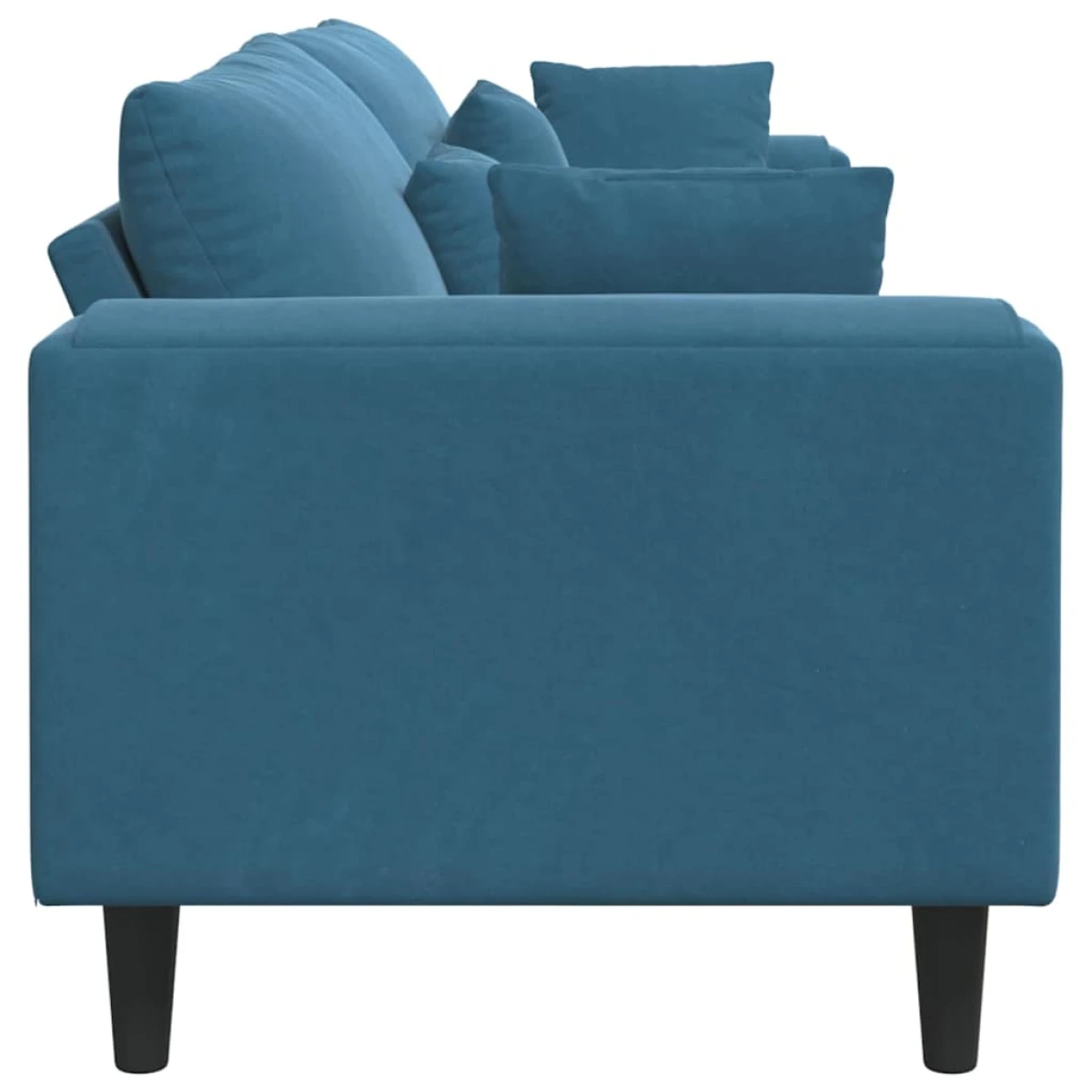 vidaXL VidaXL Velvet Sofa 208 cm With Cushions Soft Plush Upholstery For Living Room And Modern Living Rooms - Sofa