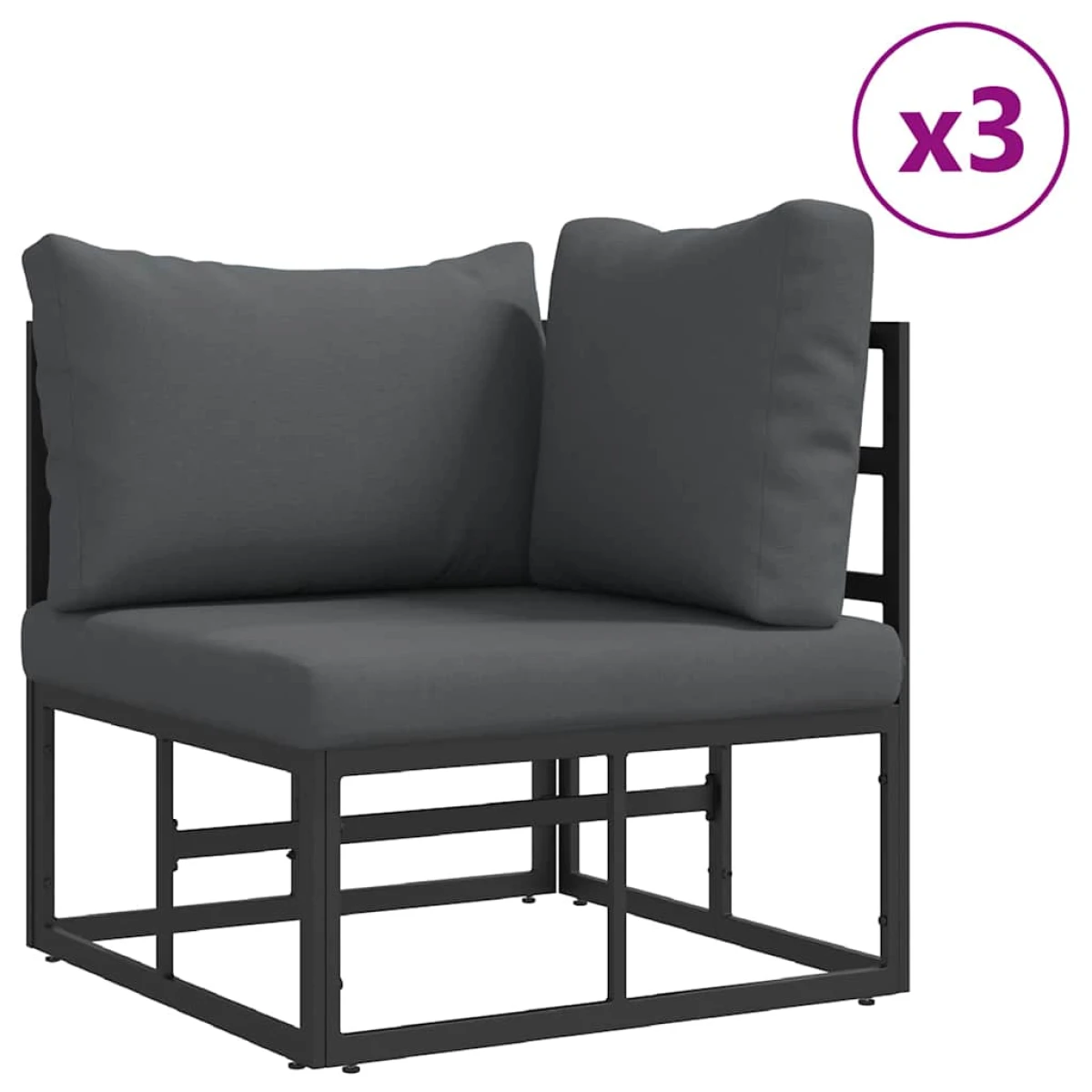 VidaXL Garden Sofa Set 13pc Aluminium Outdoor by vidaXL
