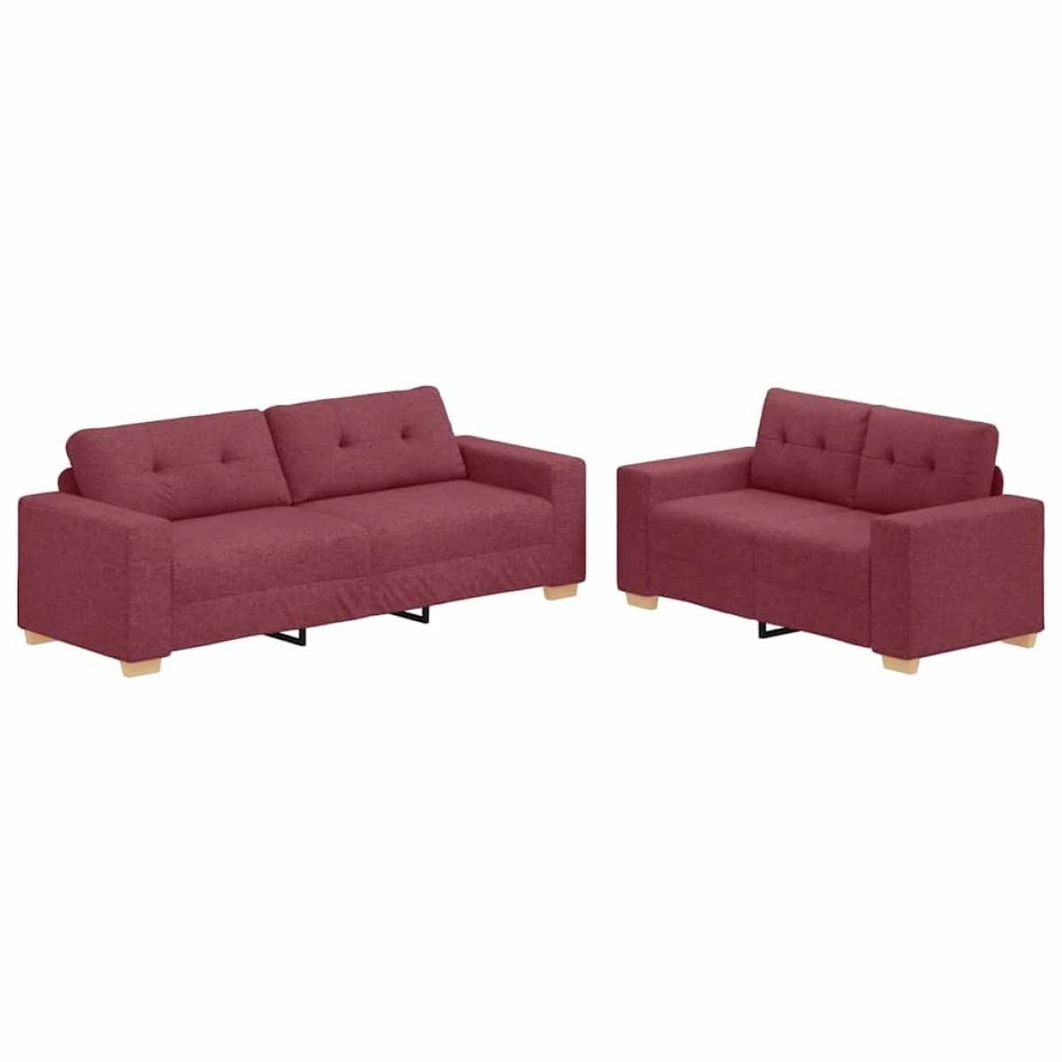 vidaXL VidaXL Sofa Set 221x78x80 Cm Plush Cushions Living Room - Sofa