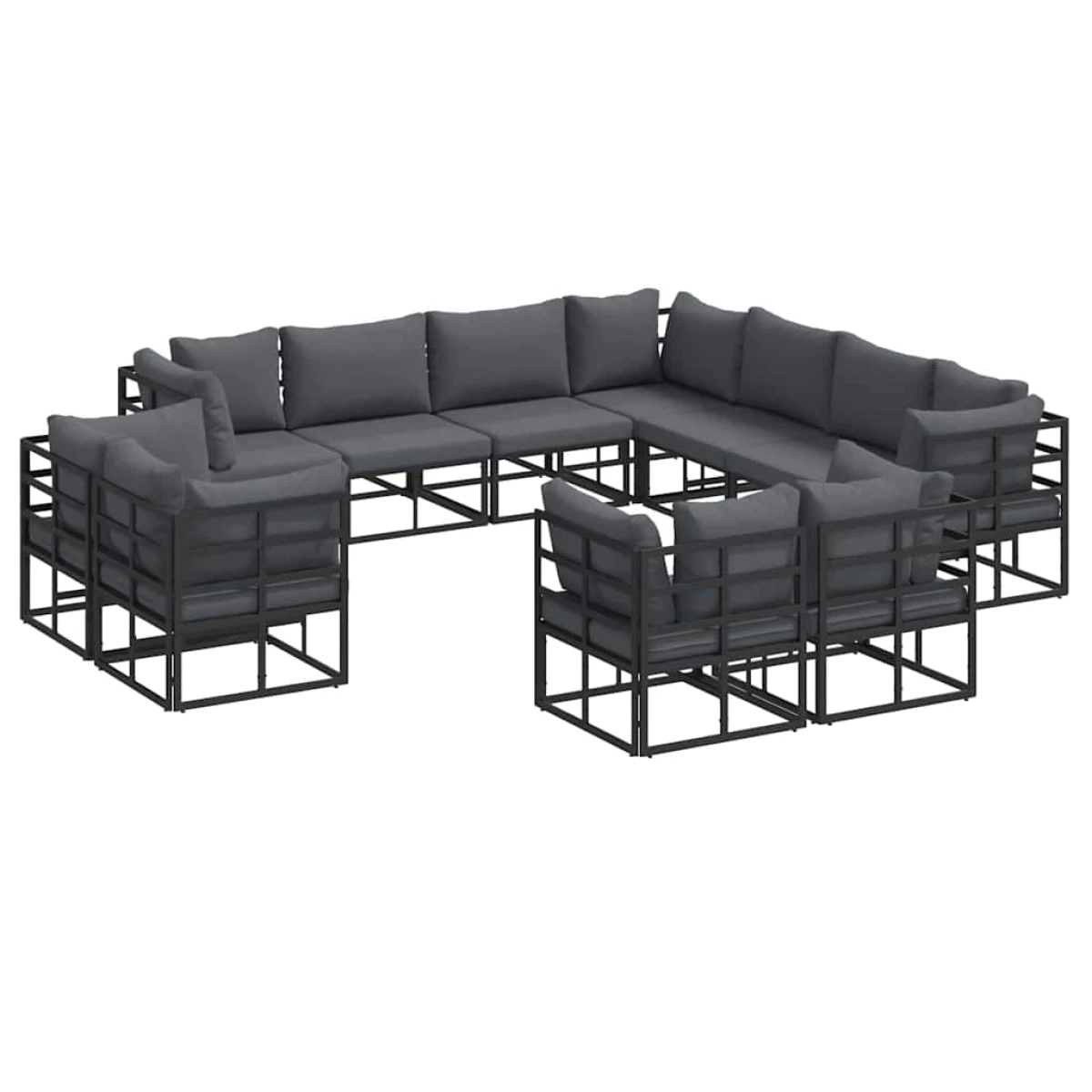 vidaXL VidaXL 11-Piece Garden Sofa Set Modular Outdoor - Garden Sofa Sets