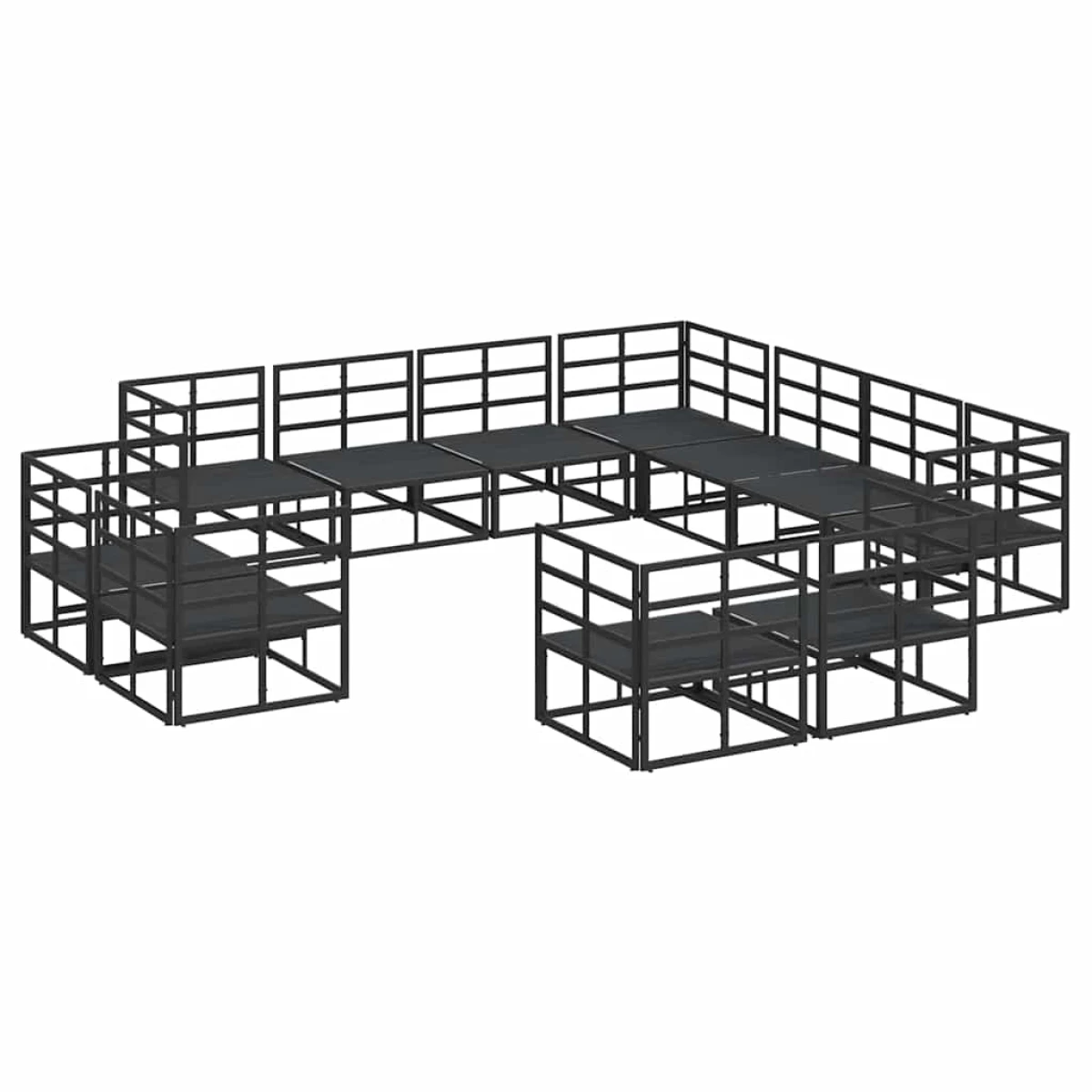 vidaXL VidaXL 11-Piece Garden Sofa Set Modular Outdoor - Garden Sofa Sets