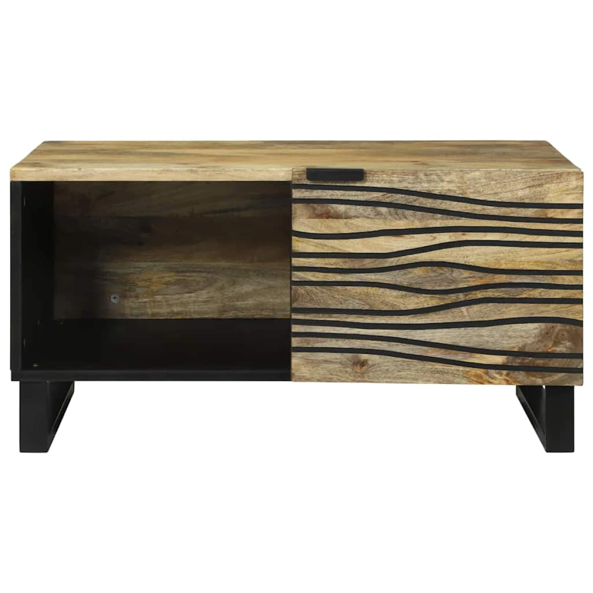 VidaXL Coffee Table 80x50x40 Solid Mango Wood Living Room by vidaXL