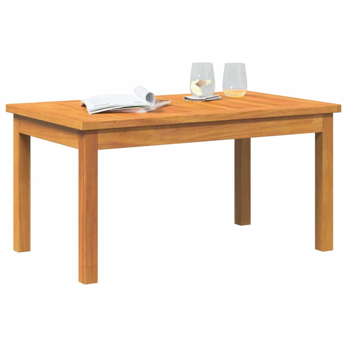 VidaXL Coffee Table Solid Acacia Brown Outdoor Garden by vidaXL