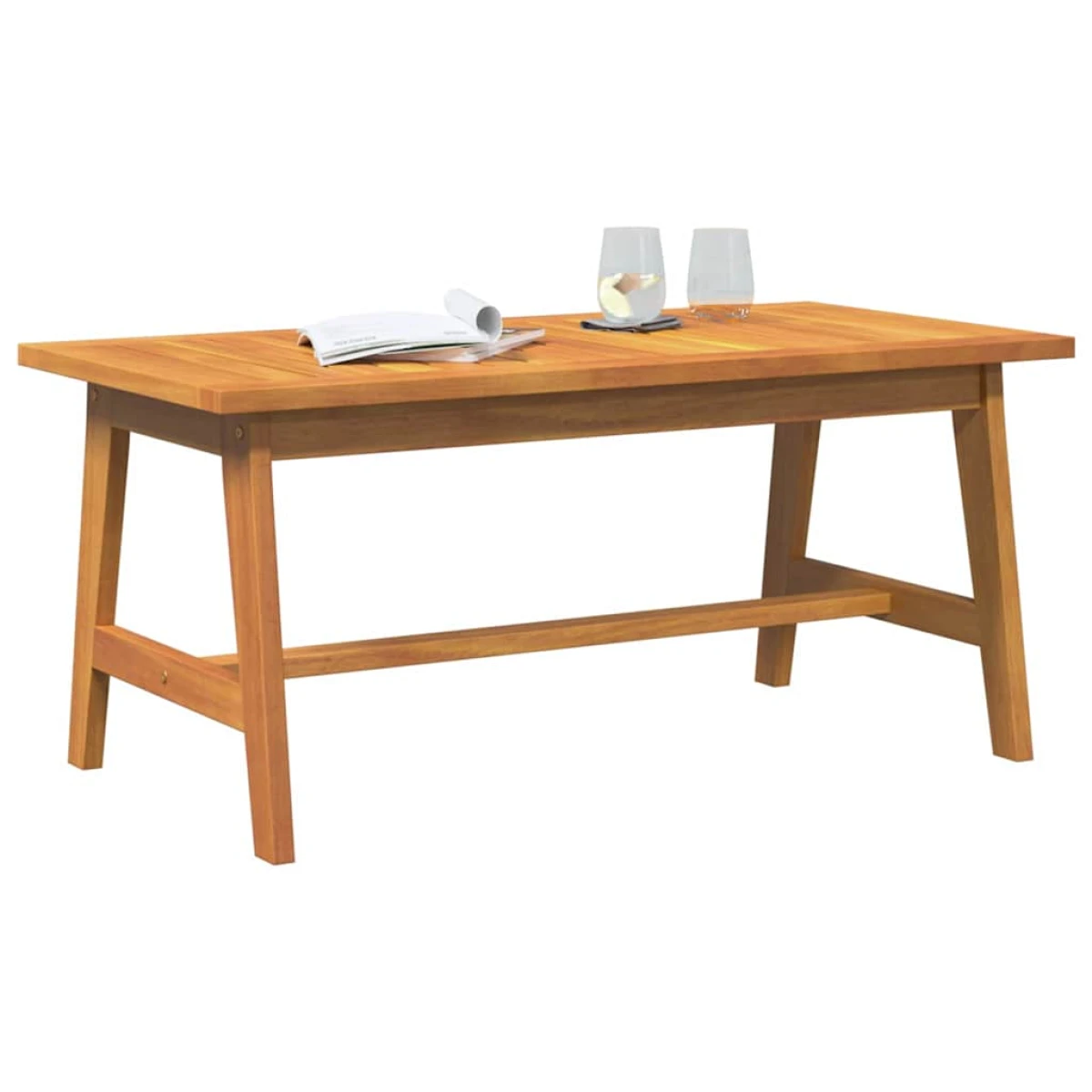 vidaXL VidaXL Coffee Table Solid Acacia Wood Outdoor Garden - Coffee Table