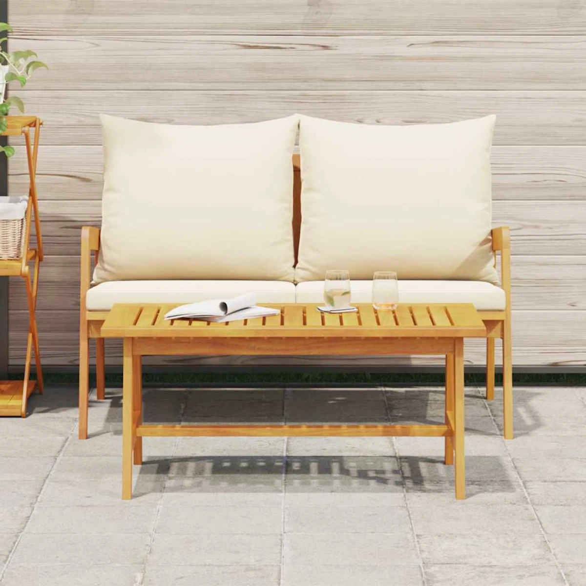 vidaXL VidaXL Coffee Table Solid Acacia Wood Outdoor Garden - Coffee Table